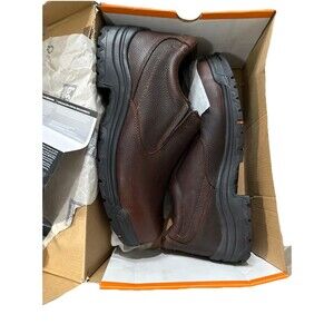 Timberland Men’s Pro Shoes Titan Safety Alloy Toe Slip-On Brown Leather 13M NEW